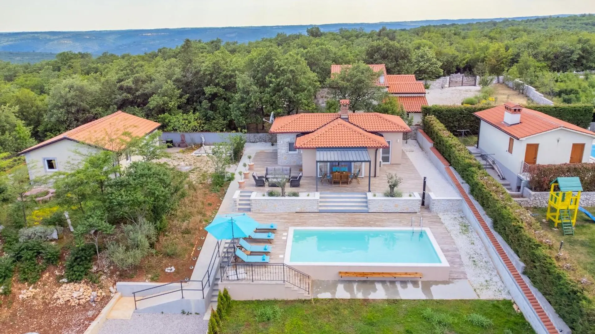 Villa Krasna Kuca For 5 People Near Labin - Rabac With Private Heated Pool Stalije