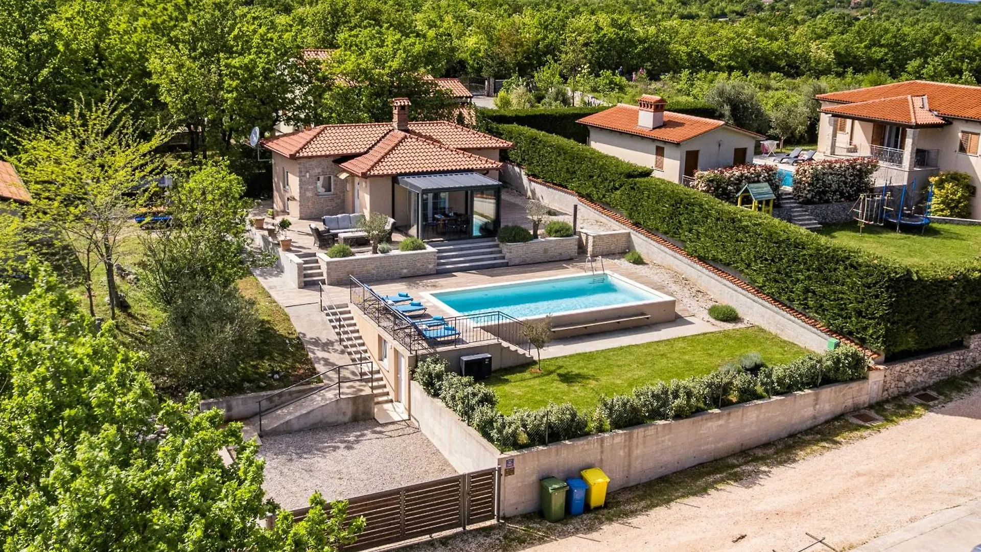 Villa Krasna Kuca For 5 People Near Labin - Rabac With Private Heated Pool Stalije